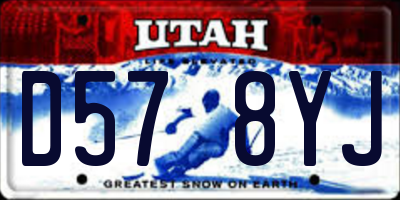 UT license plate D578YJ