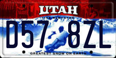 UT license plate D578ZL