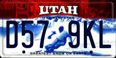 UT license plate D579KL