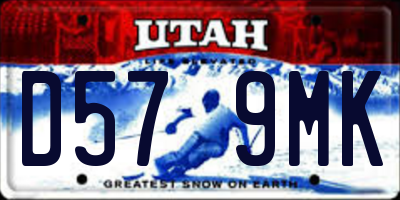 UT license plate D579MK