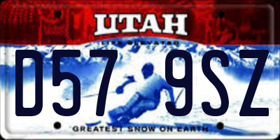 UT license plate D579SZ