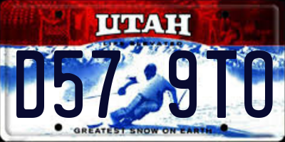UT license plate D579TO
