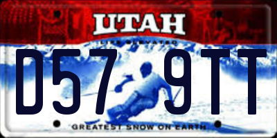 UT license plate D579TT