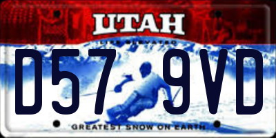 UT license plate D579VD
