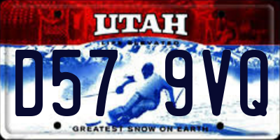 UT license plate D579VQ