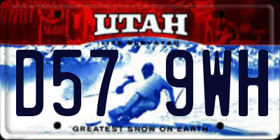 UT license plate D579WH