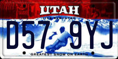 UT license plate D579YJ
