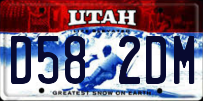 UT license plate D582DM