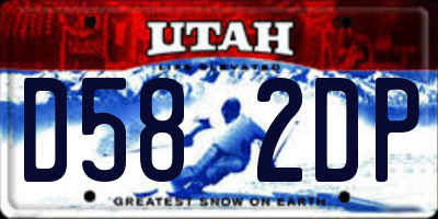 UT license plate D582DP