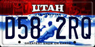 UT license plate D582RQ