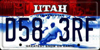 UT license plate D583RF