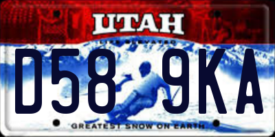 UT license plate D589KA