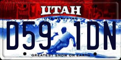 UT license plate D591DN