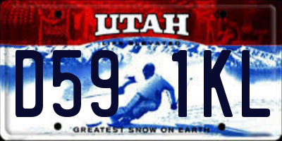 UT license plate D591KL