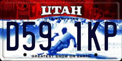 UT license plate D591KP