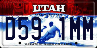 UT license plate D591MM