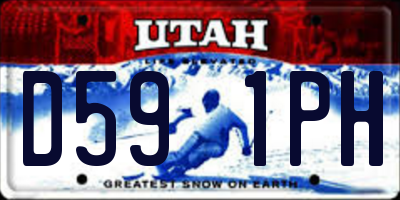 UT license plate D591PH