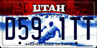 UT license plate D591TT