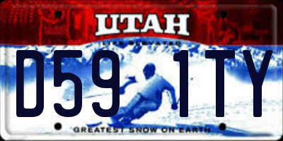 UT license plate D591TY