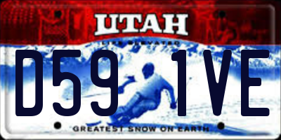 UT license plate D591VE