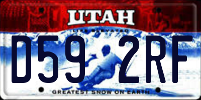 UT license plate D592RF