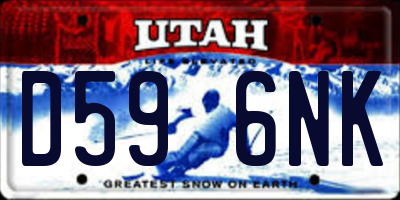 UT license plate D596NK