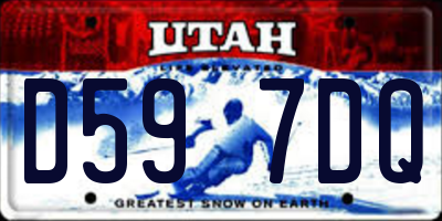 UT license plate D597DQ