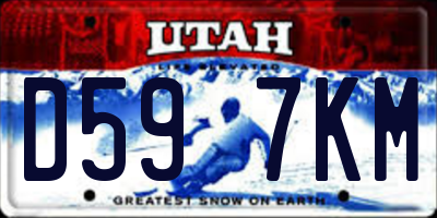 UT license plate D597KM