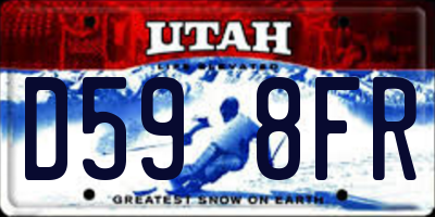 UT license plate D598FR