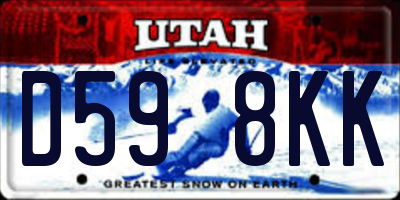 UT license plate D598KK