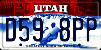UT license plate D598PP