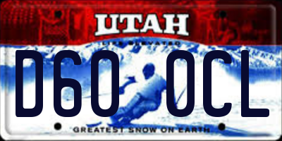 UT license plate D600CL