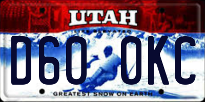 UT license plate D600KC