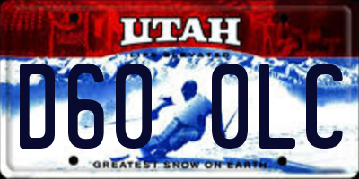 UT license plate D600LC