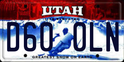 UT license plate D600LN