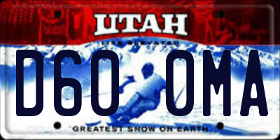 UT license plate D600MA