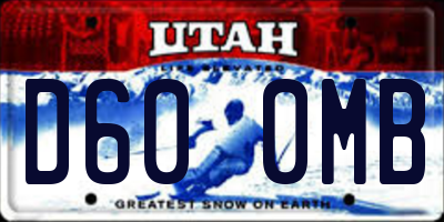 UT license plate D600MB