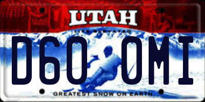UT license plate D600MI