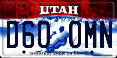 UT license plate D600MN