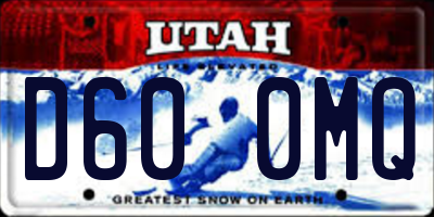 UT license plate D600MQ