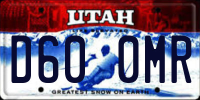 UT license plate D600MR