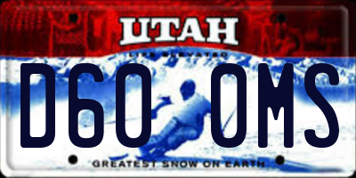 UT license plate D600MS