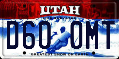 UT license plate D600MT