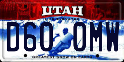 UT license plate D600MW