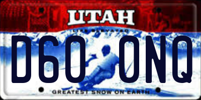UT license plate D600NQ