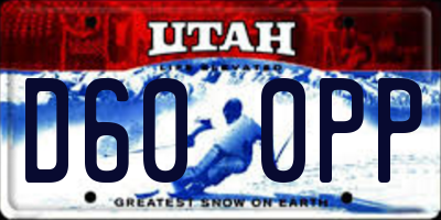 UT license plate D600PP