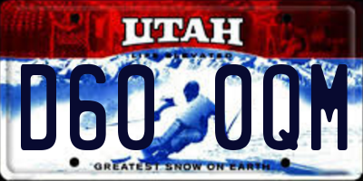 UT license plate D600QM