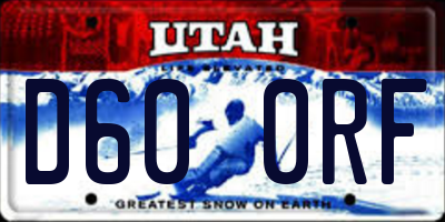 UT license plate D600RF