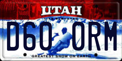 UT license plate D600RM