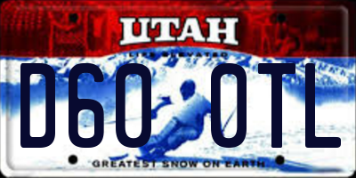 UT license plate D600TL